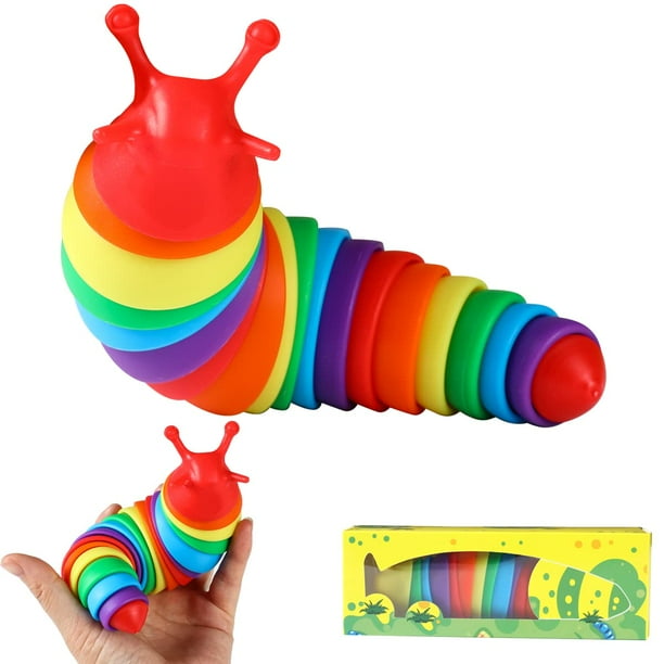 articulated slug fidget toy