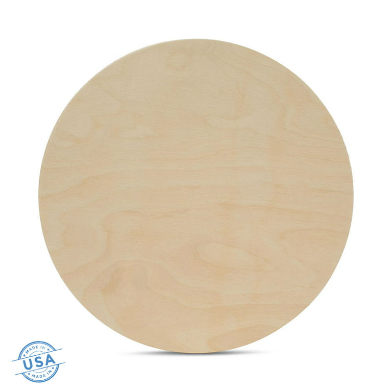 5Pcs 14 Inch Wood Circles for Crafts, Unfinished Blank Wooden