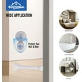 thumbnail image 6 of 12 Pack Spring Door Stopper with Rubber Bumper 3-1/8" Flexible Heavy Duty Wall Door Stop Low Mounted Bumper for Home (Satin Nickel), 6 of 12