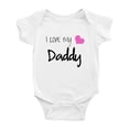 thumbnail image 1 of I Love My Daddy Funny Baby Bodysuits Boy Girl Unisex, 1 of 3