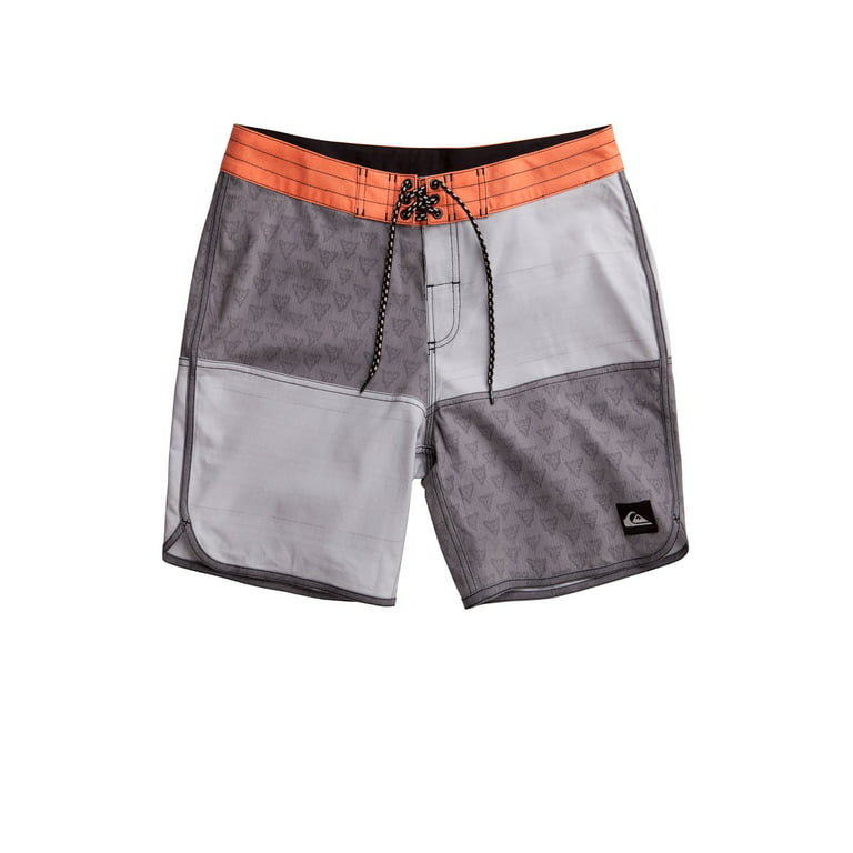 het winkelcentrum droog Avondeten Quiksilver Men's Board Shorts Swim Suit Dane Grey Orange - Walmart.com