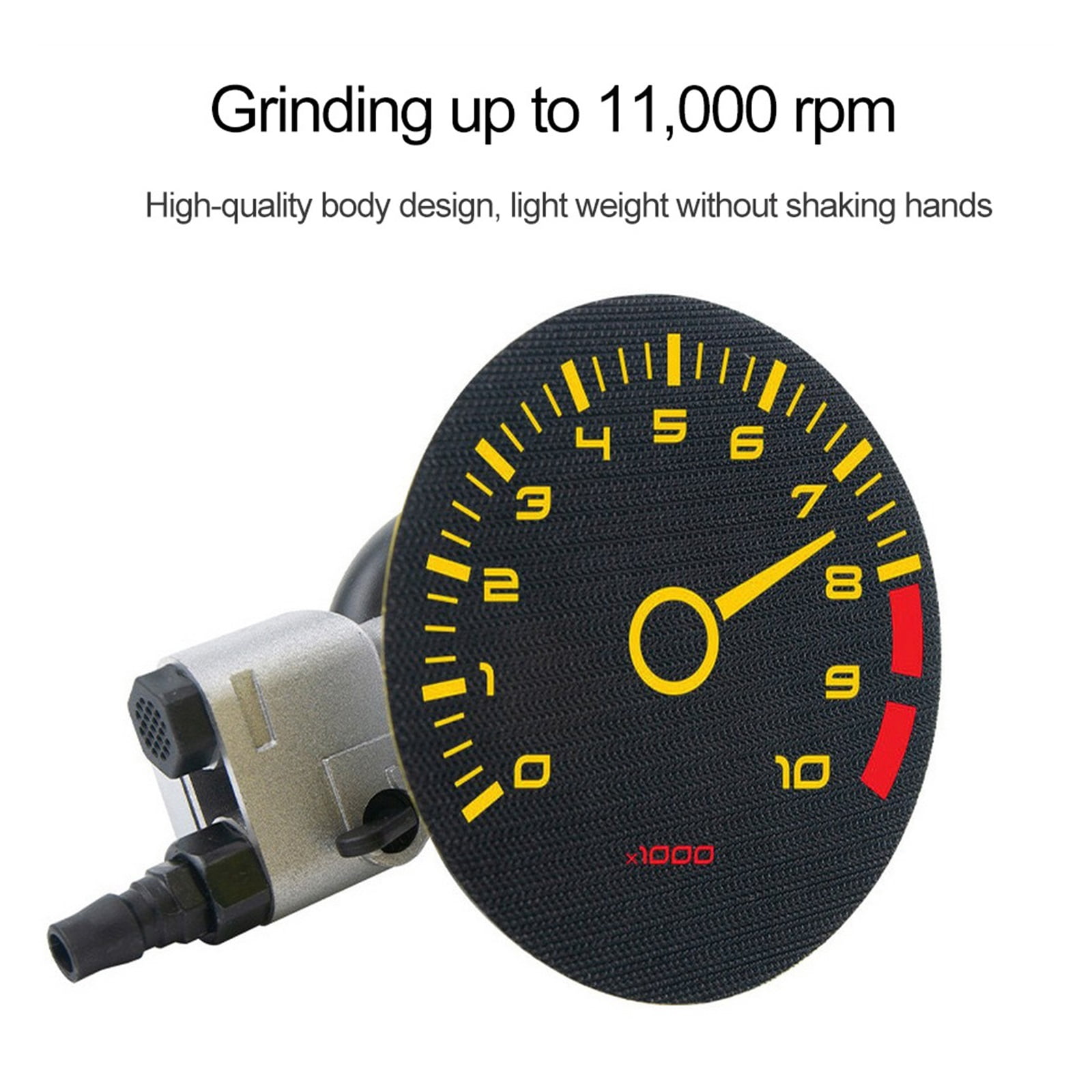 Pneumatic Sanding Machine 125MM 5" Eccentric 5MM Random Orbital Air Sander Tools 11000RPM Floor Sanding Waxing Polisher Machine ,Equipment Stability