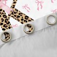thumbnail image 4 of Erosebridal Ribbon Princess Bowknot Blackout Curtains Set of 2 (52x84 Each),First Letter K Window Curtains For Leopard Girl, 4 of 7