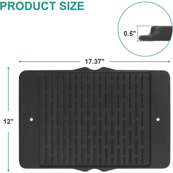 7598 Cast Iron Griddle for  Spirit 300 Series Grill - Replacement for  Spirit i &  E-310 E-310 S-310 E-315 S-315 E-320 E-330 S-310 Grills