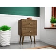 thumbnail image 2 of Liberty Mid-Century Modern Nightstand 2.0 with 2 Full Extension Drawers with Solid Wood Legs, 2 of 3