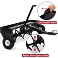 thumbnail image 4 of Dextrus 48 in 122CM Tow Plug Lawn Aerator Lawn Spike Aerator Lawn& Garden Steel Heavy Duty, 4 of 6