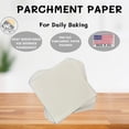 thumbnail image 3 of 8x8 Inch Parchment Paper Squares 100 Sheets | Made is Usa | Worthy Liners Non-Stick Precut Baking Parchment, Perfect for baking and cooking, 3 of 3
