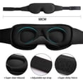thumbnail image 5 of ER Block Light Sleep Eye Mask Suave acolchado Travel Shade Cover Rest Relax Sleeping Blindfold Eye Cover Sleep Mask Eye Patch brillar Electrónica, 5 of 5