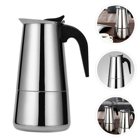 LOLIPPYY Stainless Steel Coffee Pot for Home Use Modern Design 1Pack
