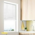 thumbnail image 5 of Misty White 55.5 in. W X 48 in. H Cordless Blackout Vinyl Mini Window Blinds with 1 in. Slats, 5 of 7