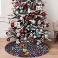 thumbnail image 5 of Rateoe Flowers And Birds Print Christmas Tree Skirt 48" for Xmas Holiday New Year Party Circle Tree Mat Ornaments Decoration, 5 of 7