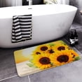 thumbnail image 3 of Bath Mats for Bathroom, Bathroom Mats Rugs No Silp, Blue Beach Washable Cover Floor Rug Carpets Floor Mat Bathroom Decorations 20x32 Inches, 3 of 9