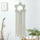 thumbnail image 1 of Espejo de pared decorativo bohemio con borlas y macramé para colgar en la pared, 1 of 5