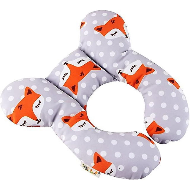 Almohada de viaje para bebés de 0 a 1 años, cojín de apoyo para la cabeza y el cuello para asientos de coche, asientos de cochecito