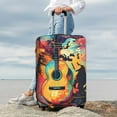 thumbnail image 7 of Fuzoiu World Map Guitar Illustration Print Suitcase Cover,Washable Luggage Covers for Suitcase,Elastic Luggage Protector Cover,Scratch Resistant Travel Suitcase Covers-Medium, 7 of 7