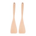 thumbnail image 2 of Utensilios de cocina, espátula de madera, cuchara de cocina larga de haya, volteador de madera, parte superior de la línea, 2 of 8