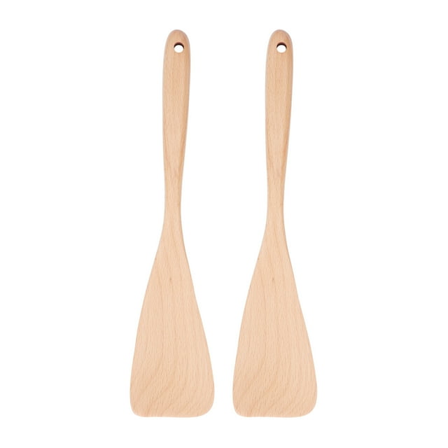 Oubit Wooden Spatula,Wooden Spatula Beech Long Cooking Shovel Cooking Spoon Expertly Crafted