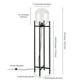 thumbnail image 4 of Evelyn&Zoe Modern Clear Glass Globe Floor Lamp, 4 of 9