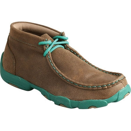

Children s Twisted X YDM0017 Driving Moc Bomber/Turquoise Leather 6 M