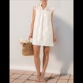 thumbnail image 4 of Vestido Informal de Verano para Mujer, con Escote en V y Mangas con Volantes. XL, 4 of 9