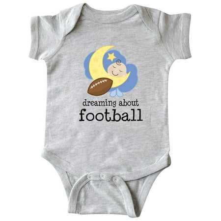

Inktastic Football Baby Gift Dreaming About Football Gift Baby Boy Bodysuit