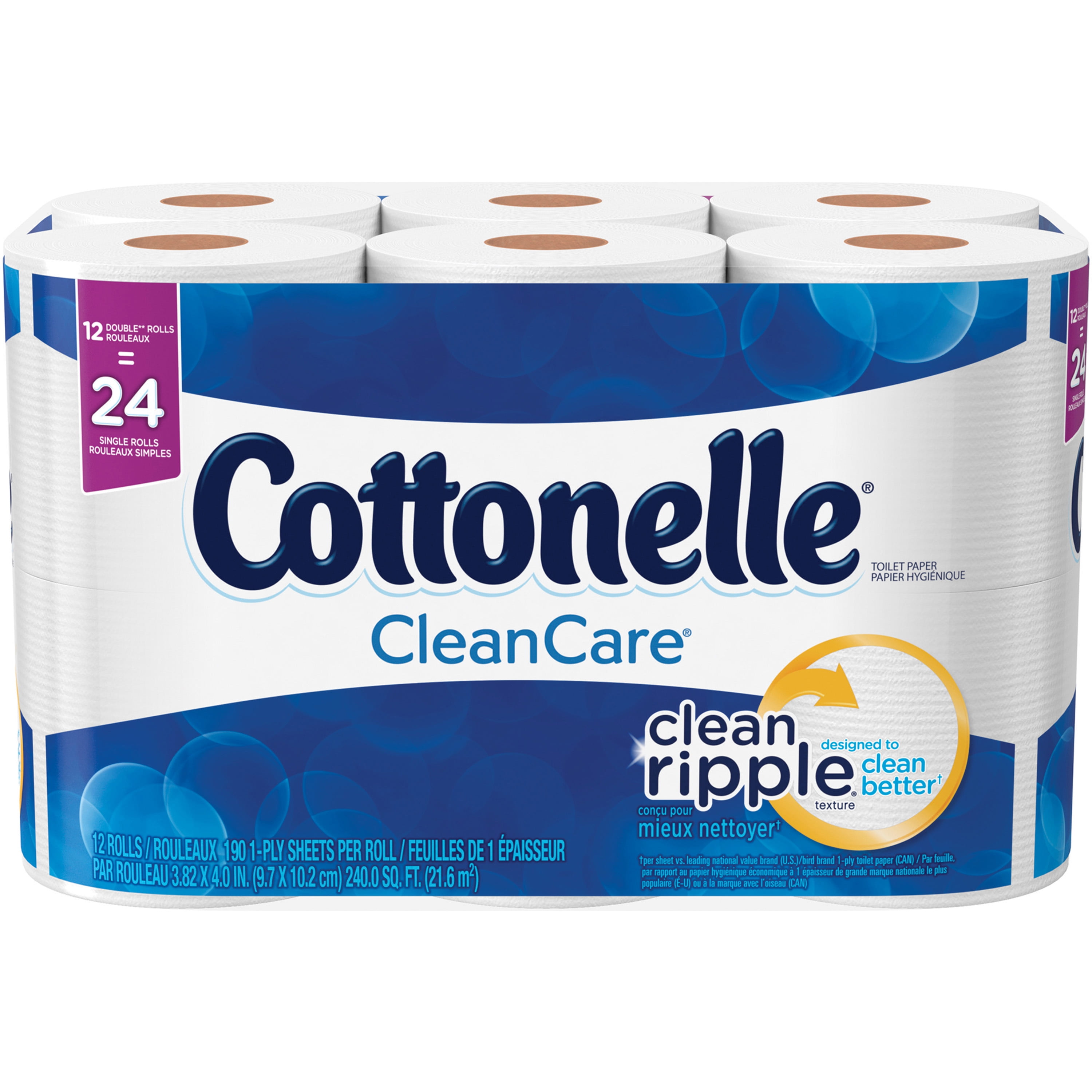 Cottonelle Professional Bulk Toilet Paper for Business (17713), Standard  Toilet Paper Rolls, 2-PLY, White, 60 Rolls per Case, 451 Sheets per Roll -  Walmart.com