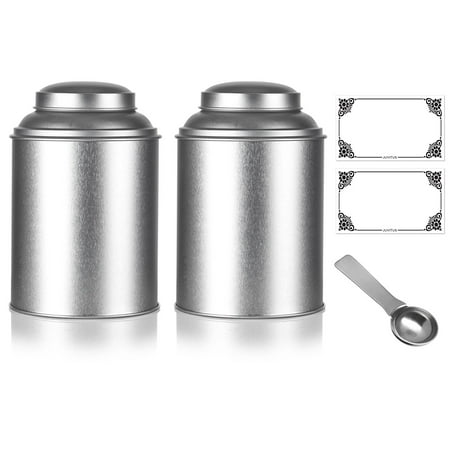 Herb Dry Box Round Stackable Tea Tin Canister Containers 5.4