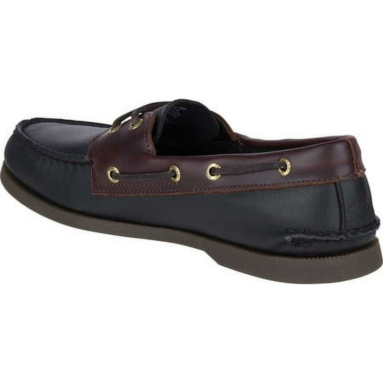 Sperry Top Sider 0191486 Men s Original 2 Eye Black Amaretto Boat Shoe 10.5 D M US Men Black Amaretto Walmart