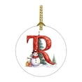 thumbnail image 5 of HomeDM 26 Letter Ornaments, Acrylic Hanging Alphabet Pendant for Xmas Wreaths, Letter R, Christmas Tree Party Home Decorations, 5 of 5