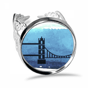 Tower Bridge London England Britain UK Ring Adjustable Love Wedding Engagement