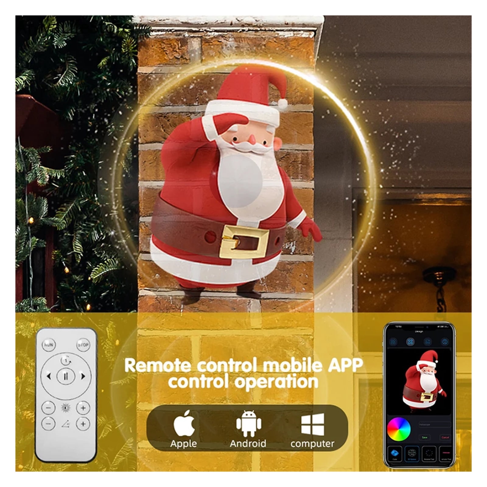 Hologram Fan Projector, PD42 HD 3D Hologram Projector Fan Wifi Display Logo Light Led Sign Holographic Lamp Advertising Light Halloween Christmas Gift