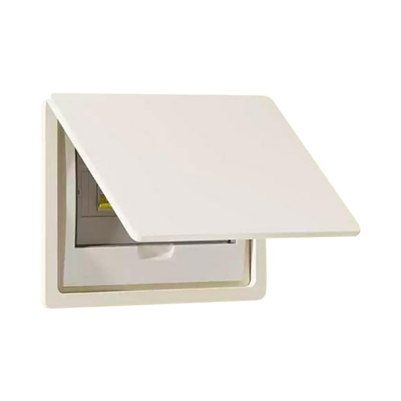 Barhoo Circuit Breaker Protection Cover Decorative Painting Lid Distribution Panel Switch Solid Color Painting Pendant Easy Open Close Wall Plate Switch Cover Home Electrical Safety Decorative