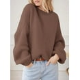 thumbnail image 3 of PRETTYGARDEN Women's Fall Oversized Sweaters Dressy Casual Long Sleeve Chunky Knit Winter Pullover Tops 2025 Holiday Outfits, 3 of 9