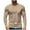 Khaki, variant on VJATTWR Mens Crew Neck Long Sleeve Pullover Shirts Casual Lightweight Fitted Basic T-Shirt Xl