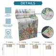 thumbnail image 6 of Spring Easter Table Runner 72 Inches, Bunny Eggs Floral Leaves Farm Wooden Grain Bed Runner Dresser Scarves Tabletop for Indoor Outdoor Parties/Ceremony/Banquet, 18" x 72", 6 of 8