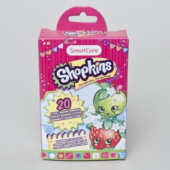 BANDAGES KIDS 20CT SHOPKINS PLASTIC STRIPS BOXED