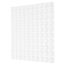 Niceauty 100Pcs Clear Rubber Bumpers Self-Adhesive White Dots for Blind Doors Drawers Cabinets