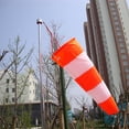 thumbnail image 6 of Heavy Duty Outdoor Wind Direction Sock For Airports Farms Parks Reflective Design In Orange And White, 6 of 6