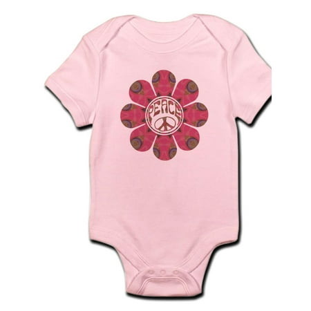 

CafePress - Peace Flower Affection Infant Bodysuit - Baby Light Bodysuit