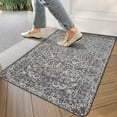thumbnail image 3 of Bohemian Vintage Grey Door Mat Welcome Door Mat for Front Door, Home Entrance, Yard, Floor, Patio, Non Slip Spring Summer Welcome Mat Indoor Outdoor Doormat 0"*", 3 of 6