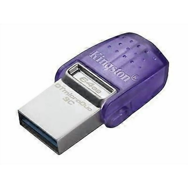 Kingston DataTraveler microDuo 3C - USB flash drive - 64 GB - USB 3.2 Gen 1 / USB-C, Storage Device