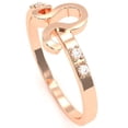 thumbnail image 5 of Leo Zodiac Sign Diamond Ring In Solid 14k Rose Gold, 5 of 6