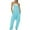 Blue, variant on Hueook Suspender Jumpsuits for Women Plus Size Solid Color Loose Leg Pant With Pocket Fashion Casual Womens Jumpsuits 50% Off Clearance