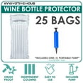 thumbnail image 3 of Innovative Haus Wine Bottle Protector Bag with Free Pump. 25 Pack, 3 of 10