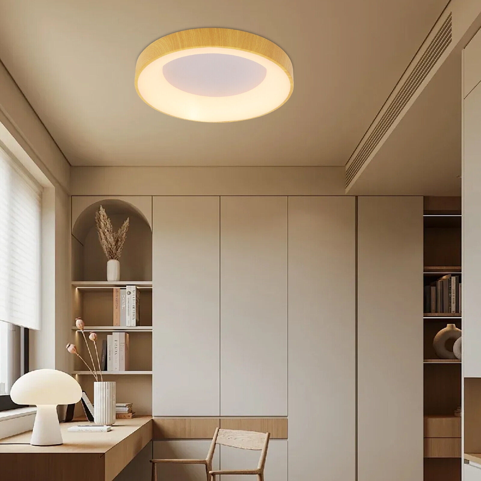 36W Round Ceiling Light Fixture LED Ceiling Light Minimalist Round Ceiling Lamp Dimmable Lighting Fixture