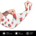 thumbnail image 2 of KLL Hand Drawn Strawberry Pattern UV Sun Protection Arm Sleeves for Men & Women,UPF 50 Cooling Sports Sleeve Compression Arm Sleeves Golf Basketball Arm Sleeves, 2 of 7