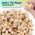 thumbnail image 4 of Pungan Wood Blocks 300 Pcs Wooden Cubes Wood Blocks For Crafts Small Wooden Cubes Unfinished Wood Blocks Wood Squares For Decorations,0.59"X0.59"X0.59", 4 of 10