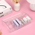 thumbnail image 1 of 2Pcs Card Storage Box Clear Plastic Trading Card Case with 8 Compartments Portable Playing Card Organizer with Lid and Removable Dividers Reusable Collectible Card Cases for Trading Cards, 1 of 11