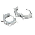 thumbnail image 6 of UDIYO Unisex Titanium Steel Punk Rivet Ear Studs Spike Hoop Huggie Piercing Earrings, 6 of 6