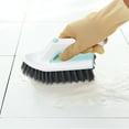 thumbnail image 6 of Hard Bristle Brush, Multi Functional Cleaning Tool, 2-in-1 Crevice Design, For Bathroom Toilet Floor Corners, Heavy Duty Scrubbing, Long Lasting, Wall Grout Brush, 6 of 6